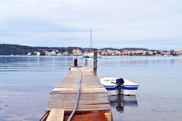 landscape of Porto Heli beach Argolis Greece - greek summer destination