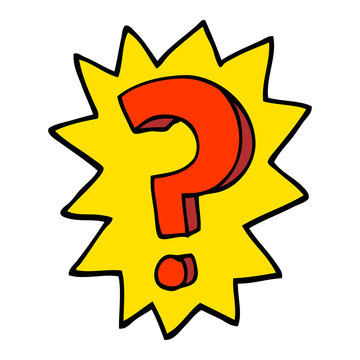 recommend clip art: hand drawn doodle style cartoon question mark
