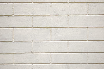 Old white brick wall background or texture.