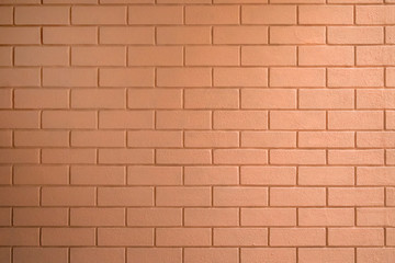 New brown brick wall background or texture.