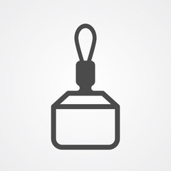 Bus handrail vector icon sign symbol