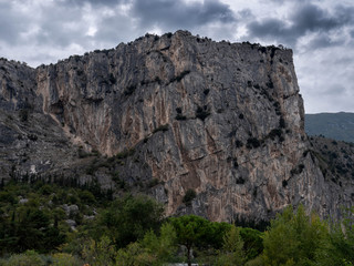 Klettergebiet und Hausberg von Arco, der Colodri in den Gardaseebergen bei Arco