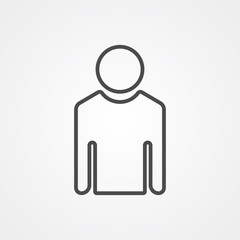 Person vector icon sign symbol