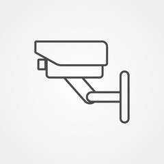 Security camera vector icon sign symbol