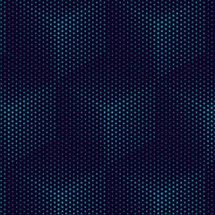 Cube pattern Abstract geometric background. Turquoise gradient background, Light Cubes. Futuristic technology 3D style, Vector art illustration
