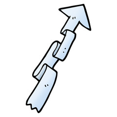 vector gradient illustration cartoon banner arrow