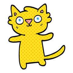 comic book style cartoon cat
