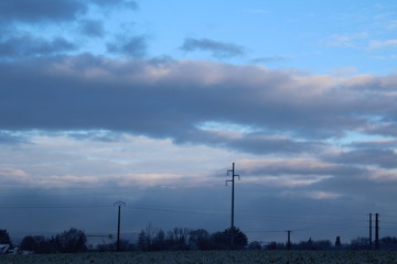 ciel de bretagne sous la neige