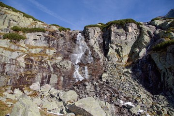 Waterfall Skok in High Tatras National park, Slovakia, Europe © marekkacir
