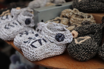 Handmade booties for babies