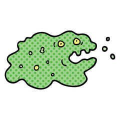 comic book style cartoon germ