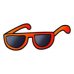 vector gradient illustration cartoon sunglasses