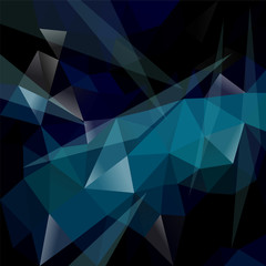 Obraz premium polygonal background gradient dark blue