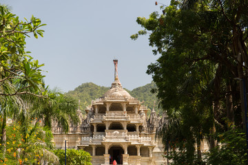 Tempel aus Sandstein in Indien