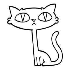 black and white cartoon halloween black cat