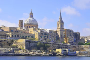 Deurstickers Landscape of La Valletta  -  the capital city of Malta.   © robnaw
