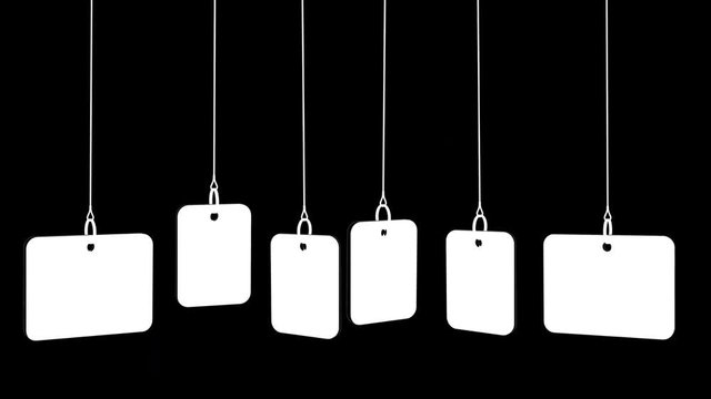 Tags featuring flags of GERMANY and 2019 text. Alpha matte for easy background change