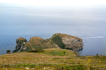 Massa Lubrense and landscape of Sorrento's peninsula