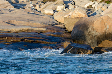 rocky coastline of nova scotia, sunshine, no people