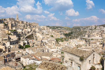 Fototapeta na wymiar Panorama of Matera, Basilicata, Italy