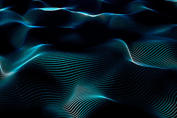 Creative digital wave texture