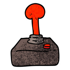 grunge textured illustration cartoon joystick