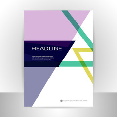 Naklejka premium Abstract vector brochure template design background
