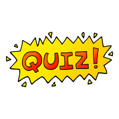 vector gradient illustration cartoon quiz symbol