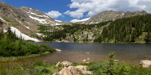 mountain lake panorama 4
