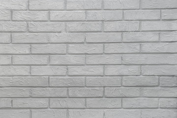 Modern white brick wall texture for background