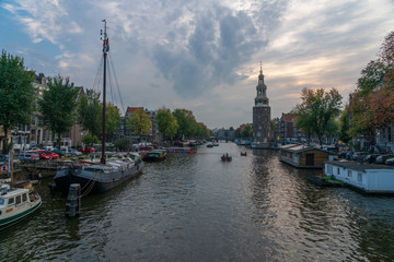 Obraz premium Amsterdam city, Netherlands, Travel photography