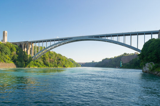The Niagara Falls International Rainbow Bridge is an arch bridge across the Niagara River.