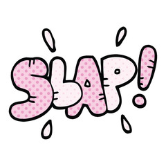 comic book style cartoon slap symbol