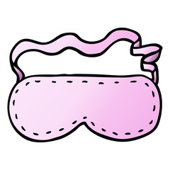 vector gradient illustration cartoon sleeping mask