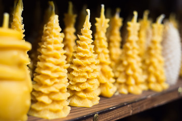 New Year's candles in the store