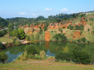 Fototapeta na wymiar View of Cabarceno Natural Park in Cantabria - Spain