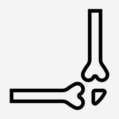 Outline articulation pixel perfect vector icon