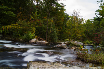 Obraz premium Appalacian Mountains Autumn Waterfall Landscape
