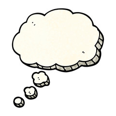 grunge textured illustration cartoon speech bubble