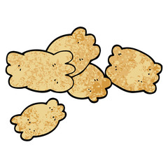 grunge textured illustration cartoon pasta