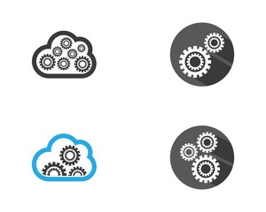 Gear machinery logo icon