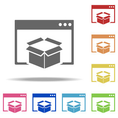 seo packet icon. Elements of Seo & Development in multi colored icons. Simple icon for websites, web design, mobile app, info graphics
