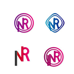 modern letter typographic vector icon