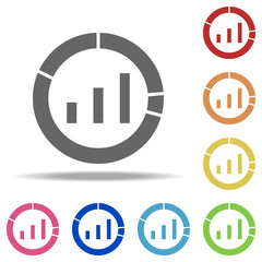market analysis icon. Elements of Seo & Development in multi colored icons. Simple icon for websites, web design, mobile app, info graphics