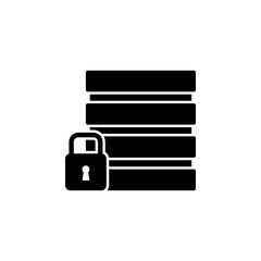 database, security icon. Element of gdpr icon for mobile concept and web apps.Detailed database, security icon can be used for web and mobile