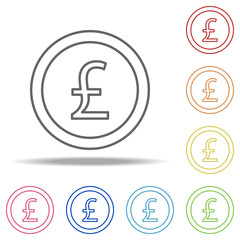 franc coin icon. Elements of Finance and chart in multi colored icons. Simple icon for websites, web design, mobile app, info graphics