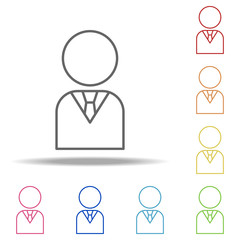 businessman icon. Elements of Finance and chart in multi colored icons. Simple icon for websites, web design, mobile app, info graphics