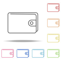 wallet icon. Elements of Finance and chart in multi colored icons. Simple icon for websites, web design, mobile app, info graphics