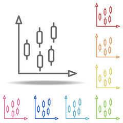 bar chart icon. Elements of Finance and chart in multi colored icons. Simple icon for websites, web design, mobile app, info graphics