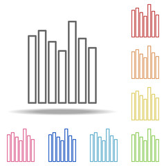 pillar chart icon. Elements of Finance and chart in multi colored icons. Simple icon for websites, web design, mobile app, info graphics